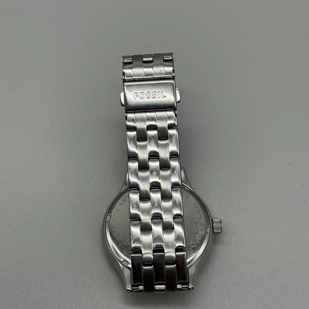 Fossil Day Dreamer Womens Watch 40mm Black Dial Crystals Day Date New Battery 6